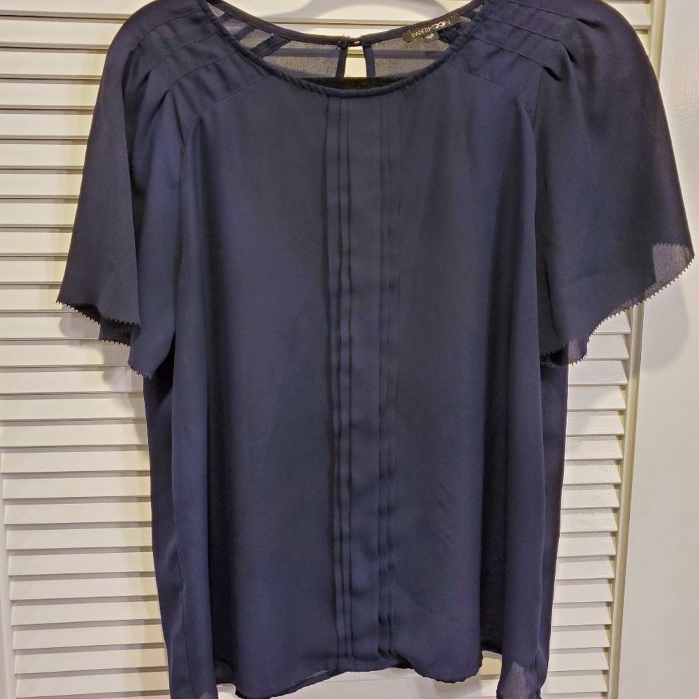 Navy Blue Blouse Papermoon. Size XLP
